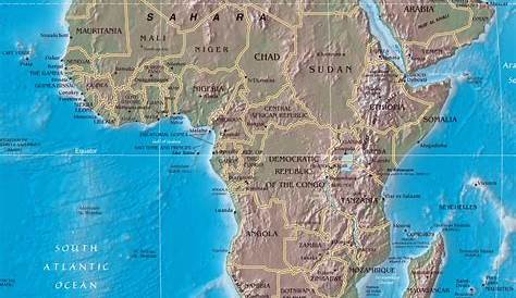 Africa Map Political And Physical political Of Full Size Gifex