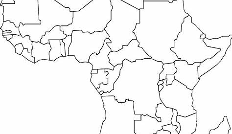 Africa Political Map Outline Printable Blank lewebandpc Regarding Blank