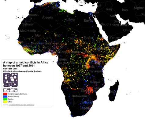 africa civil war google maps