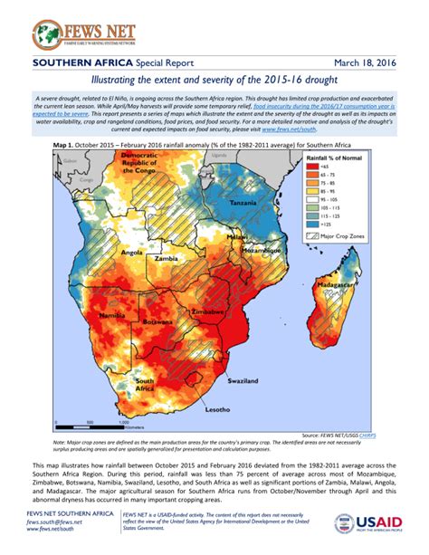 africa drought degrees celsius causes