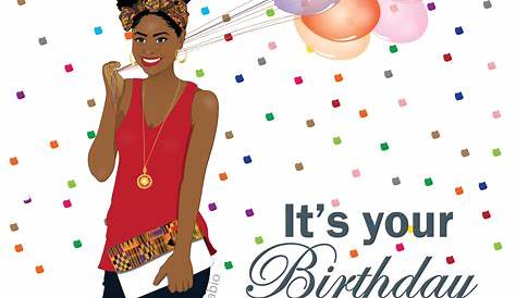 Happy Birthday African American Female - kutiewileyofficehandbook2edquick