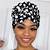 african print head wrap with satin-lined
