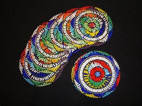 African Beaded Coasters