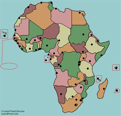 african capitals map quiz
