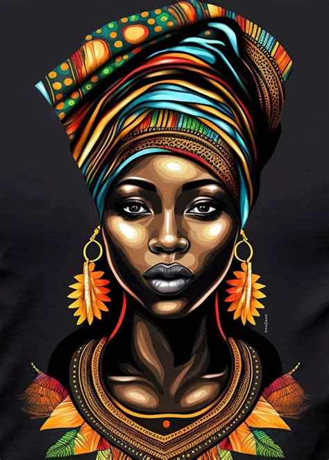 African Lady Artwork