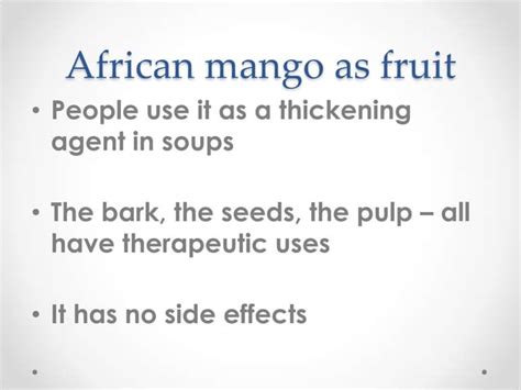 african mango side effects liver