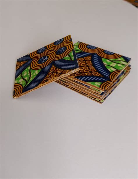 African Print Coasters