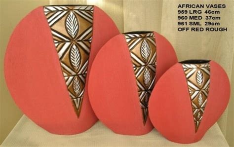 African Vase Set