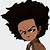 afro anime png