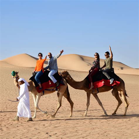 afro american woman vacations in dubai camels
