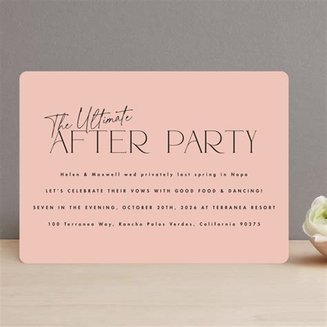 Knotted Wedding After Party Invitation