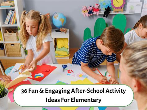 after school activities ideas for kids