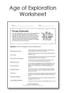 age of exploration worksheet pdf answers