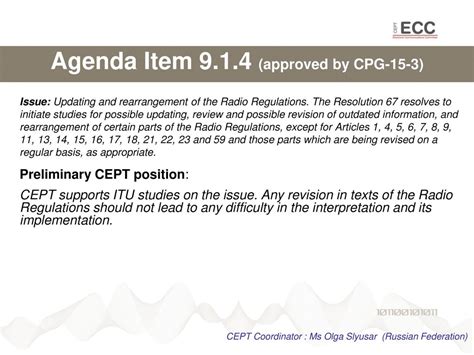 agenda item 9.1d wrc 23 cept