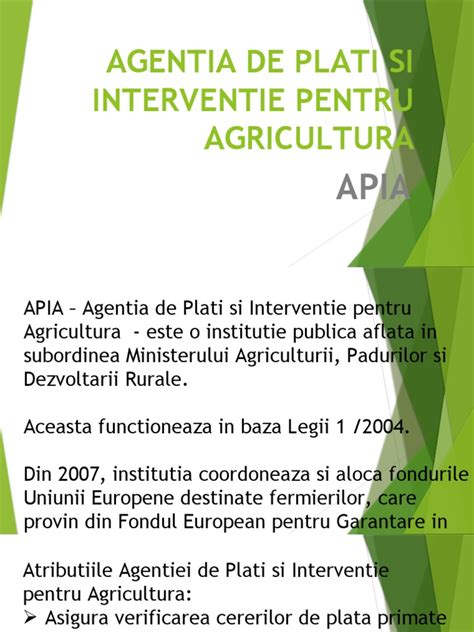 agentia de plati in agricultura