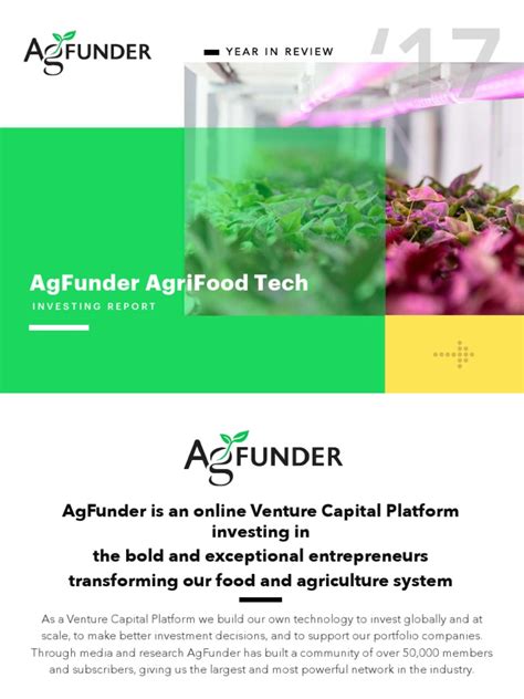 agfunder agrifood tech investing report