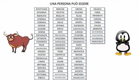 Lista Aggettivi Per Descrivere Una Persona - pakcumpling