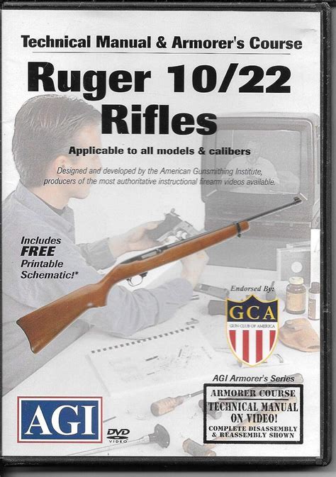 Agi Ruger 1022 Rifle Technical Manual 