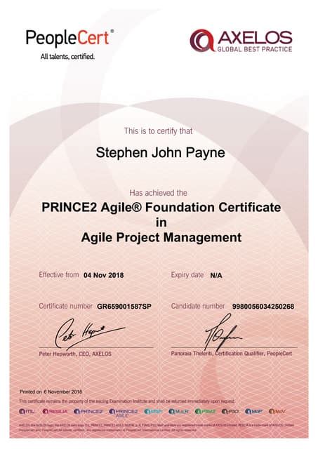 agile foundation certificate