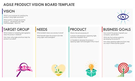 Agile Product Vision Statement Template