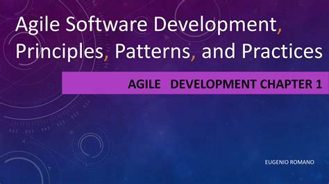 agile software development principles patterns and practices ppp