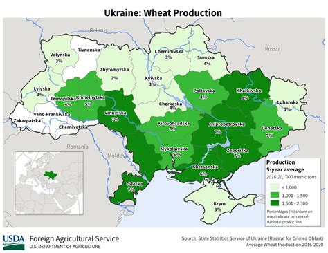 agriculture map of ukraine