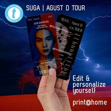 agust d tour tickets for sale