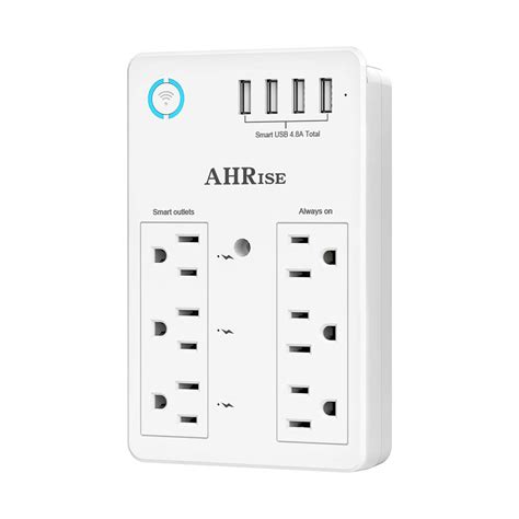 Smart Plug, Power Strip, AHRISE WiFi Surge Protector（1680 Joules with 4