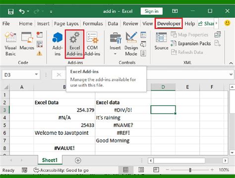 ai functions in excel