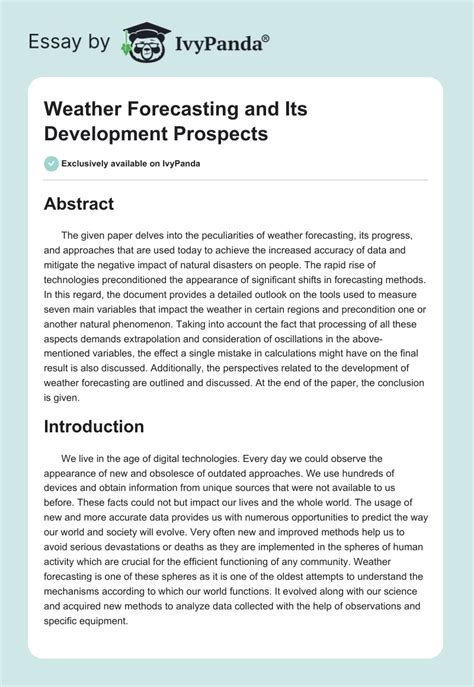 ai in weather forecasting research paper