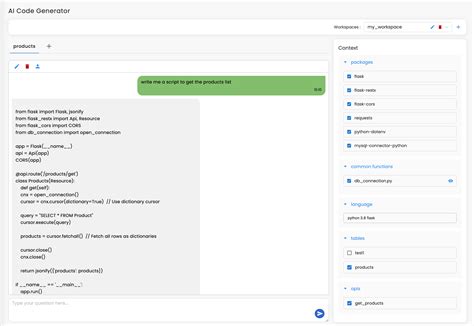 ai python code generator online