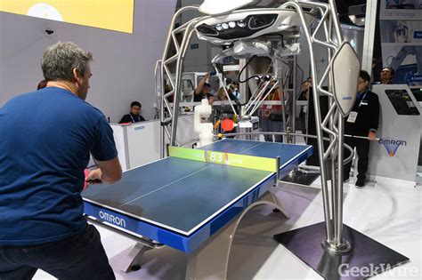 ai robot plays ping pong