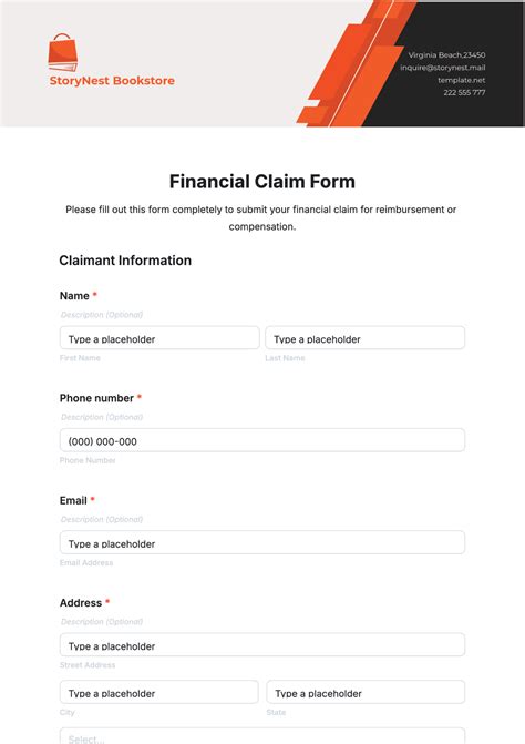 ai scheme claim form template