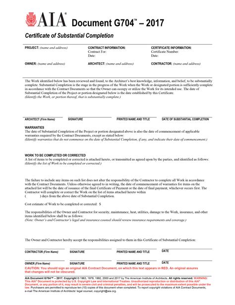 aia document g704 word doc