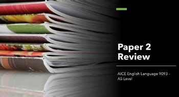 Aice English Language Paper 2 Examples