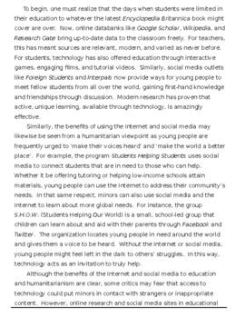 Aice General Paper Example Essay