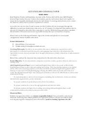 Aice General Paper Syllabus