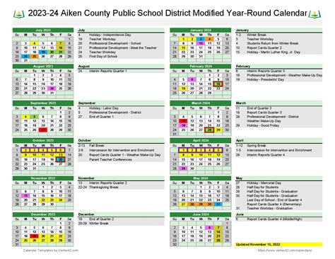 aiken county sc public school calendar