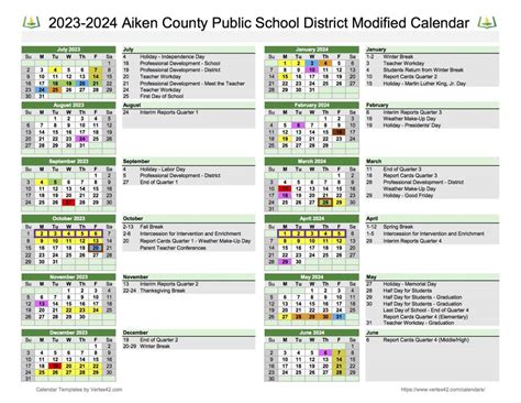 aiken county school schedule