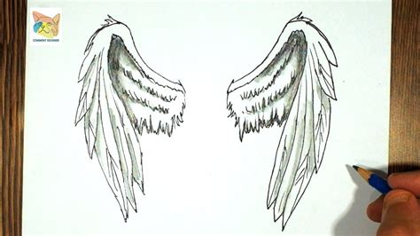 ailes d'ange dessin facile