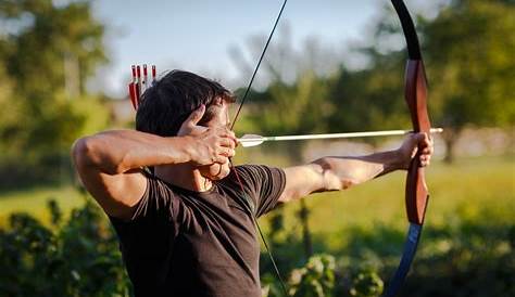 Archer Aiming Bow And Arrow Stock Image - Image of aiming, practice