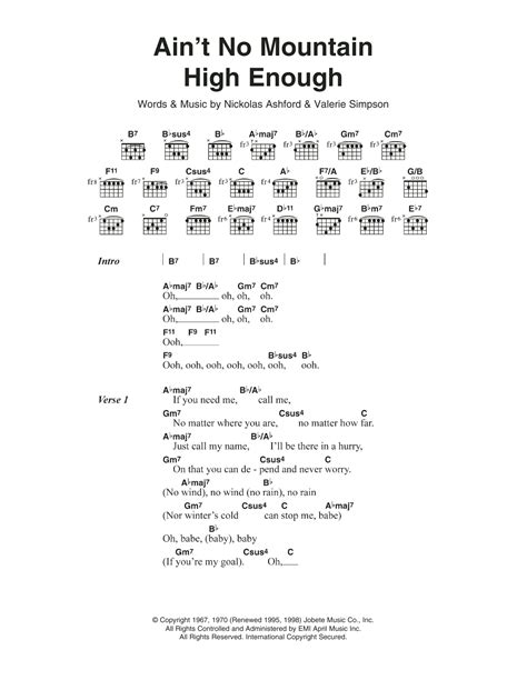 ain't no mountain chords