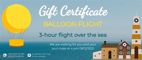 air ballooning gift voucher