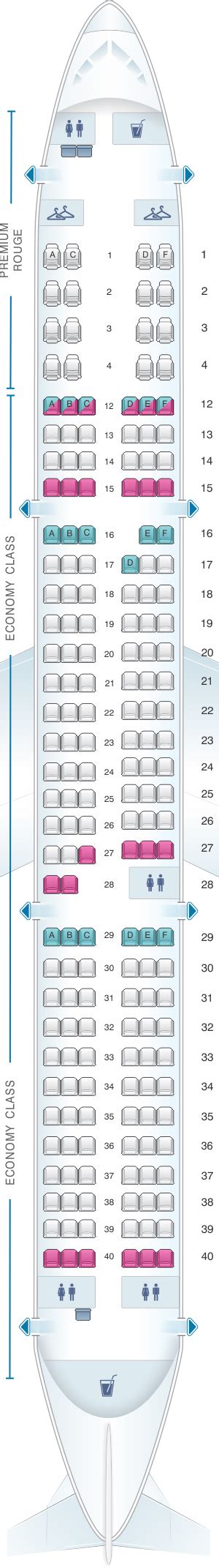 air canada rouge seating map