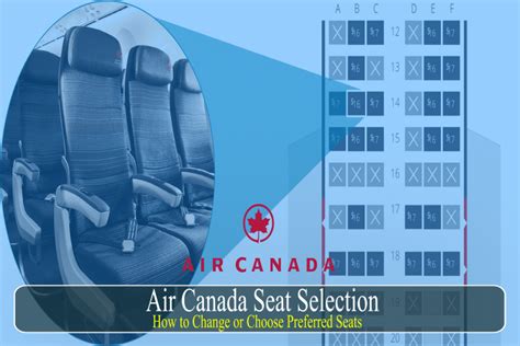 air canada standard seat selection