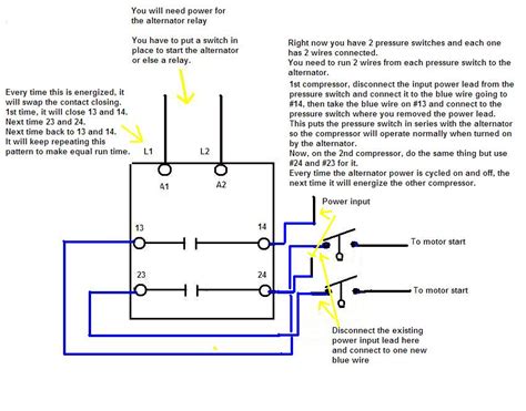 Air Compressor Alternating Relay
