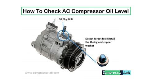 Air Compressor Oil Level Check