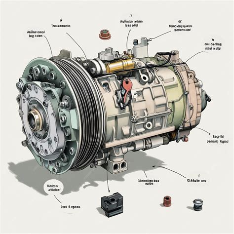 Air Conditioner Compressor Exploded View