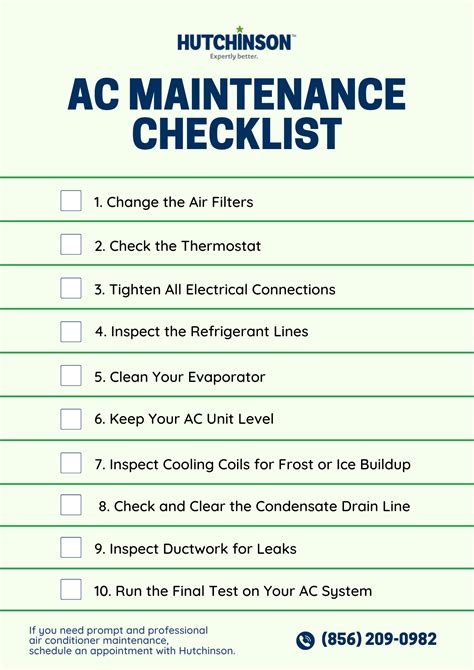 Air Conditioning Service Checklist