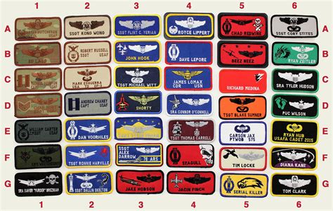 air force flight suit name tags